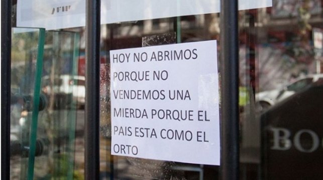 Macrisis: las ventas minoristas cayeron 7,4 por ciento en agosto