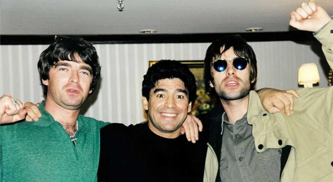 Los Gallagher pensaron que eran rockstars hasta que conocieron a Maradona