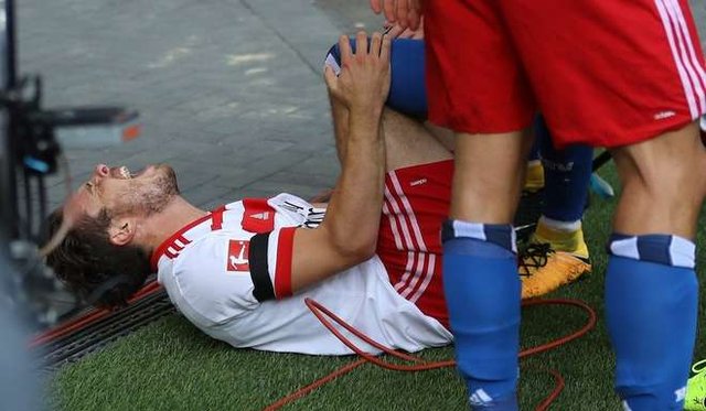Hizo el gol, festejó como loco y se rompió la rodilla