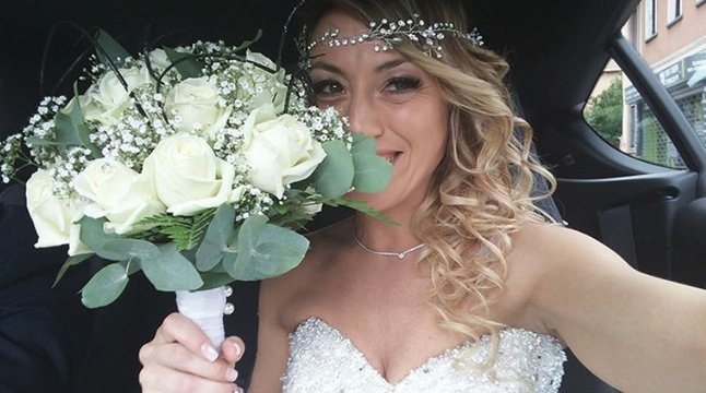 Una mujer italiana se casó consigo misma por amor propio