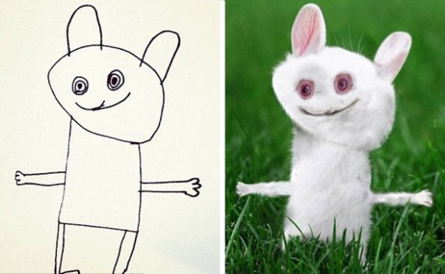 Le dio vida a los dibujos de su hijo y es furor en las redes