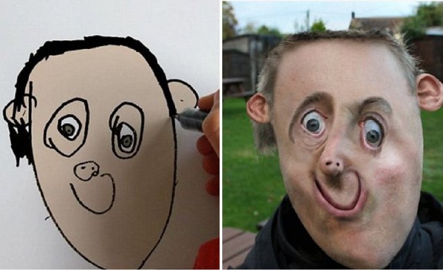 Le dio vida a los dibujos de su hijo y es furor en las redes