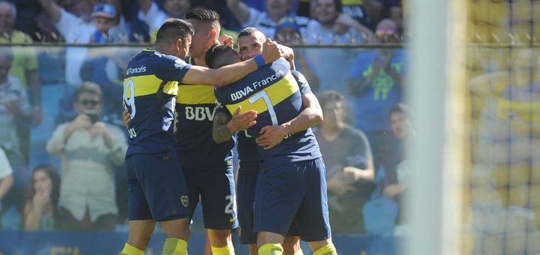 Boca salió con todo desde el inicio y goleó al humilde Temperley