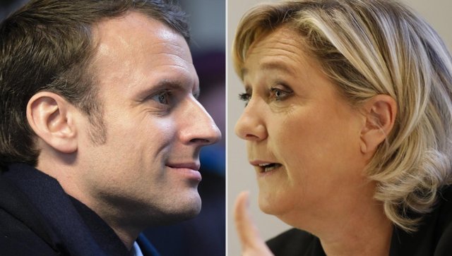 Emmanuel Macron y Marine Le Pen van a segunda vuelta