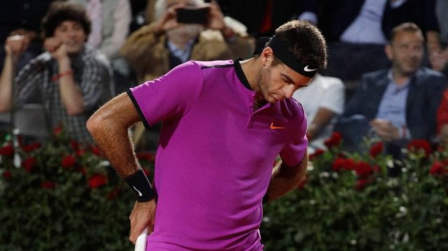 Del Potro no pudo con Djokovic y quedó eliminado