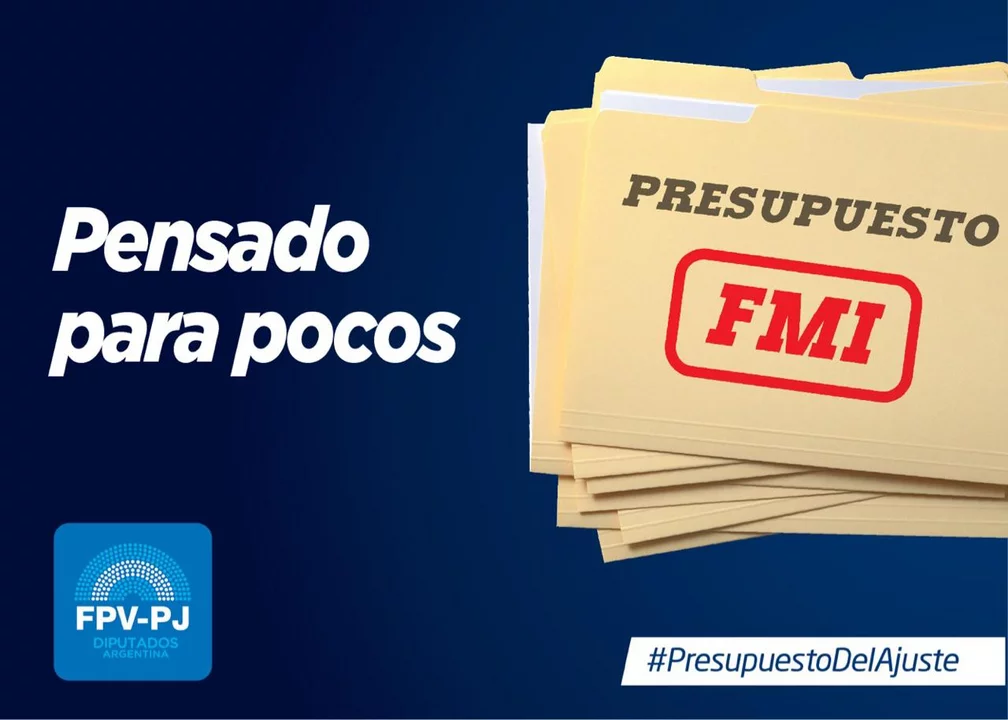 El Bloque FpV-PJ lanzó una campaña contra el Presupuesto de Macri
