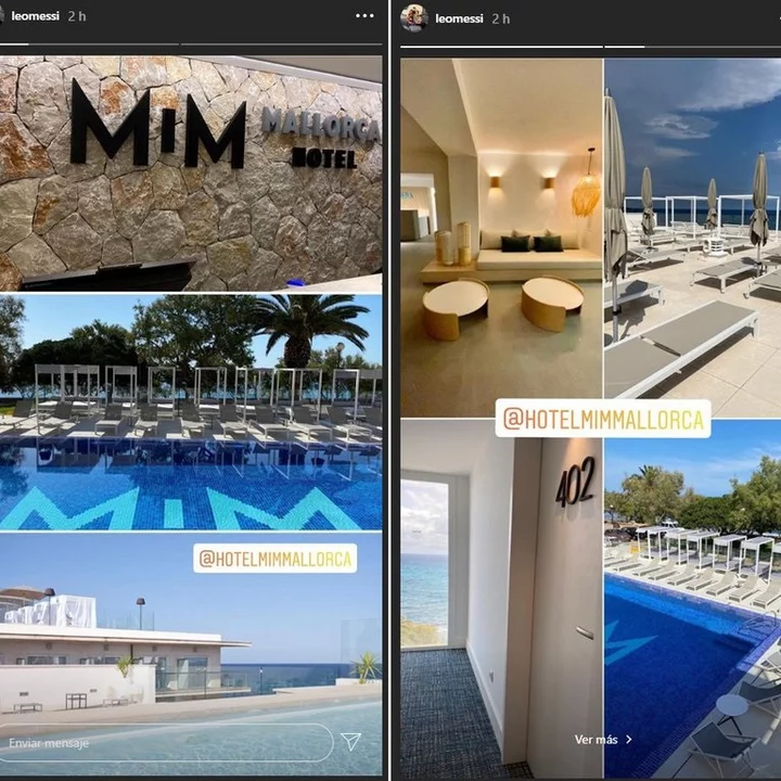 El lujoso hotel que compró Messi, remodeló y publicitó en sus redes