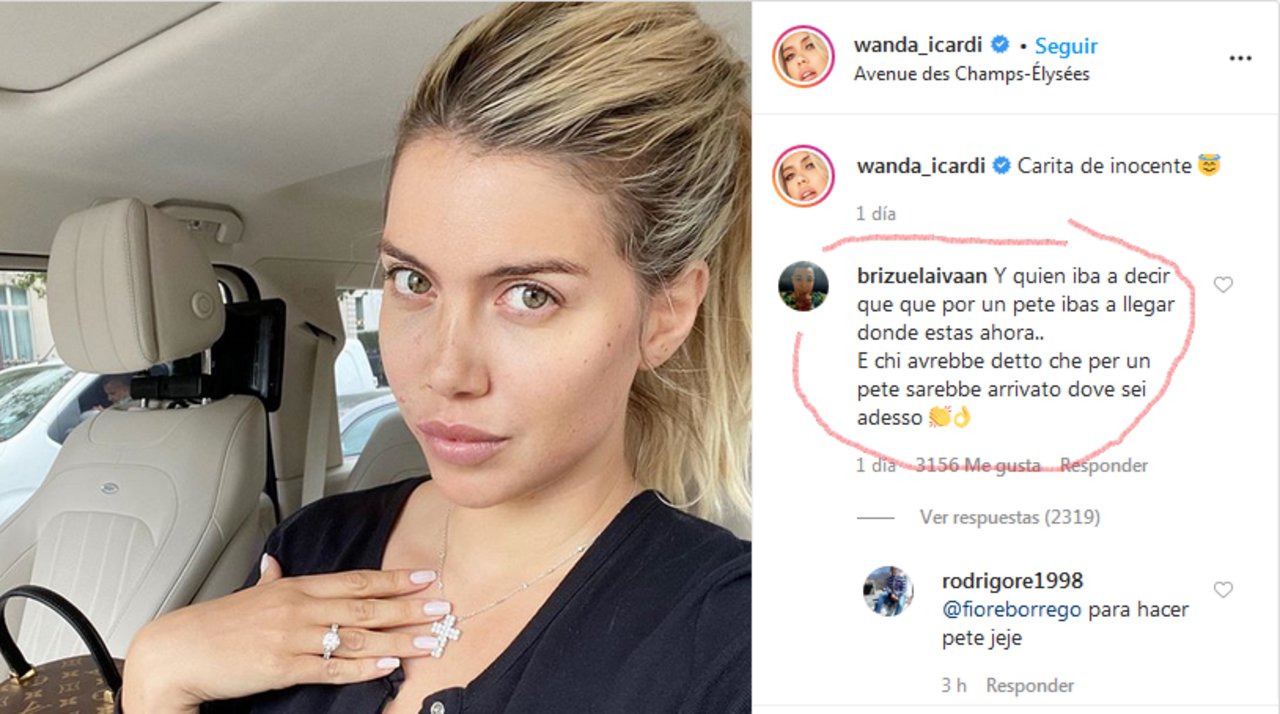 La picante respuesta de Wanda Nara a un usuario que le recordó su vídeo  íntimo - Diario Registrado