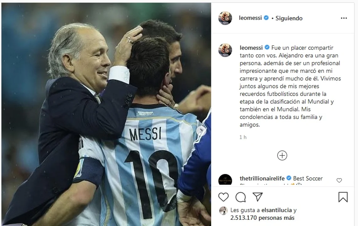 El más esperado: el mensaje de Messi tras la muerte de Sabella