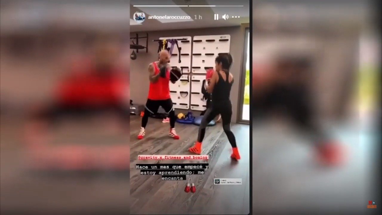 Antonella Roccuzzo subió un video de su entrenamiento de boxeo - Diario  Registrado