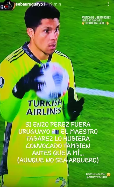 El picante posteo del uruguayo Sosa tras la actuación de Enzo Pérez