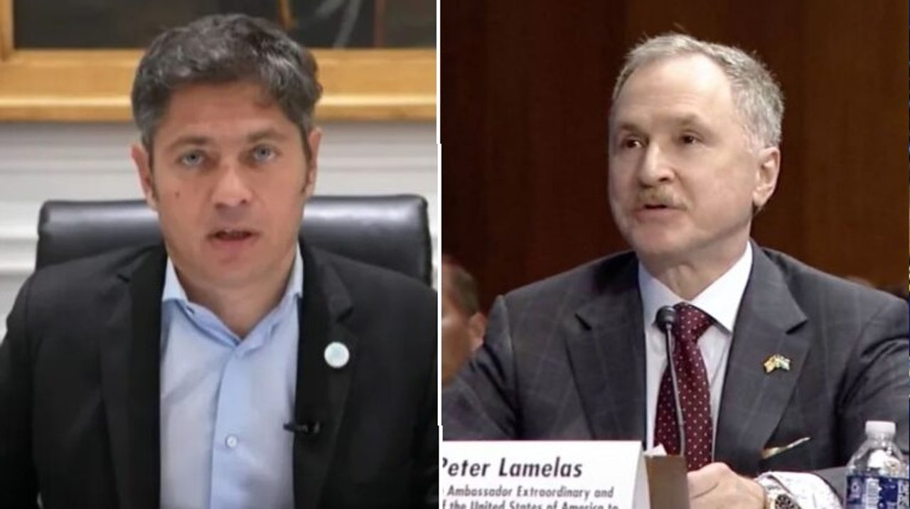 "Lamelas, go home": el repudio de Kicillof a las 'neocoloniales' declaraciones del nuevo embajador estadounidense