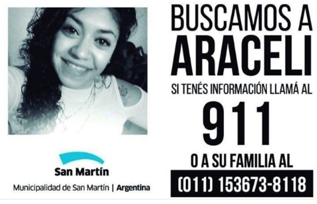 Continúa la desesperada búsqueda de Araceli Fulles