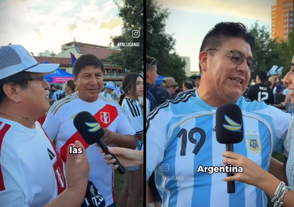 El conmovedor apoyo de estos peruanos que viajaron al Mundial para alentar a Argentina contra Inglaterra