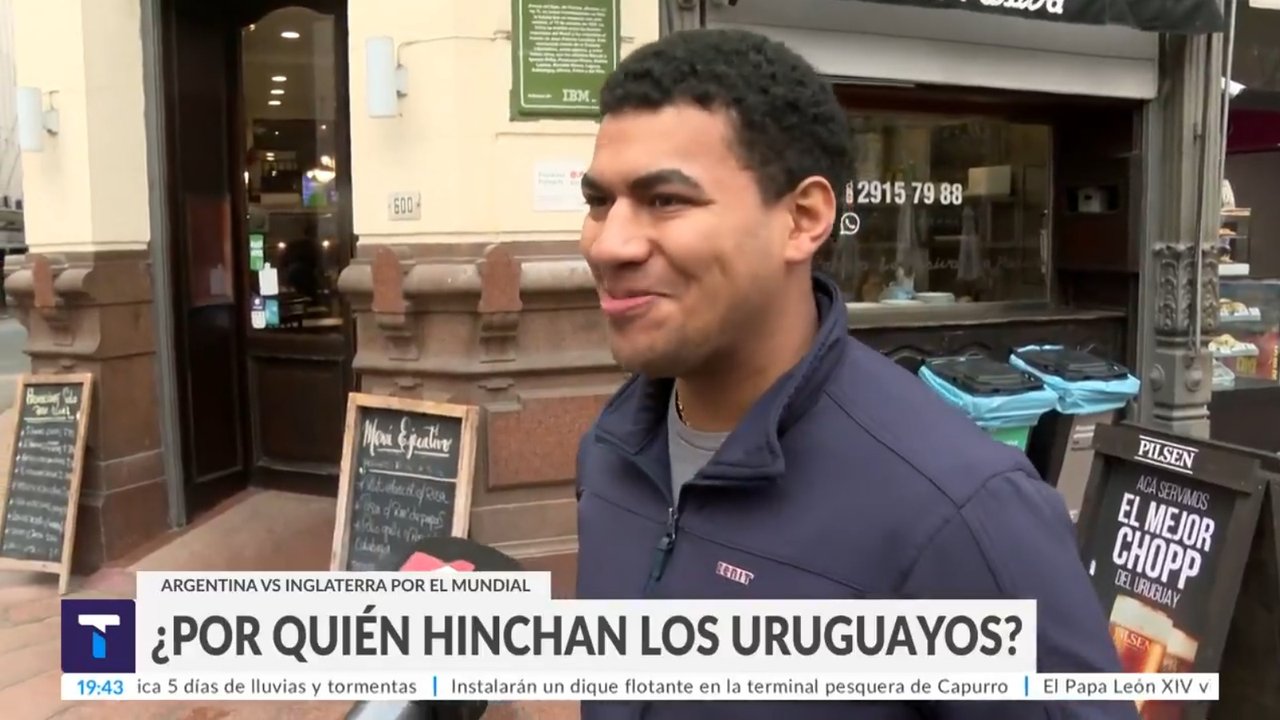 ¿Los uruguayos quieren que gane Argentina o Inglaterra?: las calles de Montevideo responden