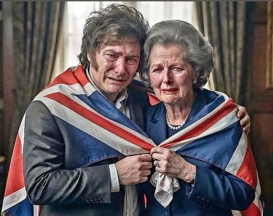 Milei quiso sumarse a los festejos por el triunfo argentino y las redes le recuerdan su apoyo a la Thatcher