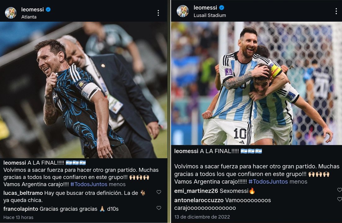 Messi cabulero: locura en redes por el posteo de Leo, idéntico al de la previa de la final en Qatar