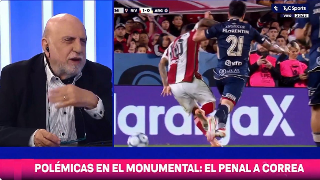 Horacio Pagani no vio el penal a Correa a favor de River y los hinchas le dicen de todo