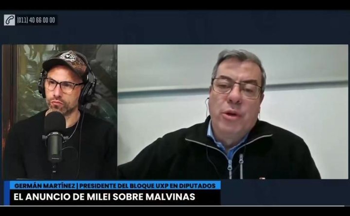 Germán Martínez lanzó una dura advertencia y explicó por qué “desconfía” del giro de Milei sobre Malvinas