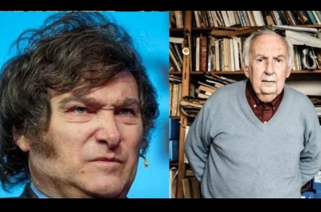 Dolor por la muerte de Norberto Galasso: las redes recuerdan la “salvajada” de Milei que golpeó al escritor en sus últimos días