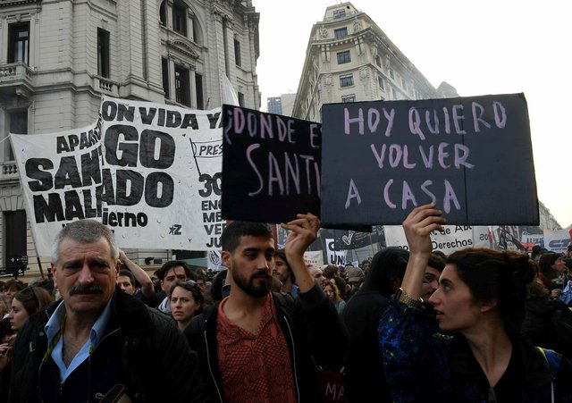 Las mejores imágenes de la masiva marcha por Santiago Maldonado
