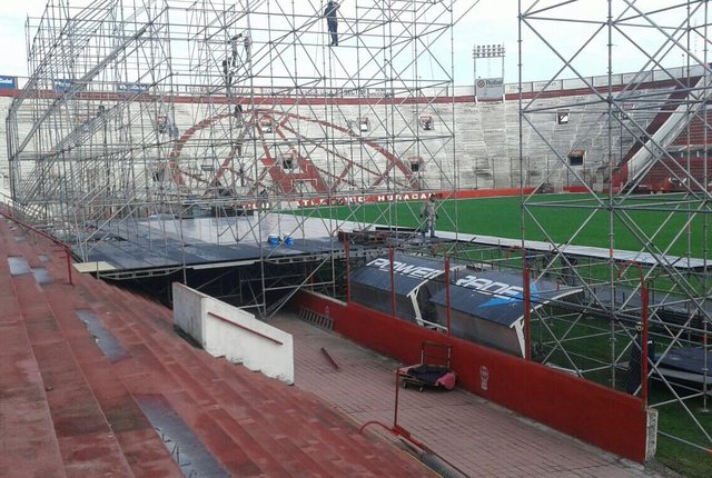 Ya comenzaron los preparativos y el armado para La Renga en Huracán