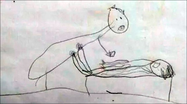 Una nena revela el abuso sexual de un pastor en un dibujo