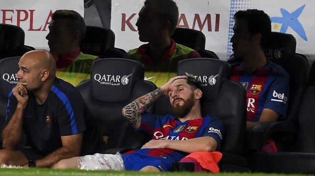 Messi se desgarró y no jugaría las Eliminatorias
