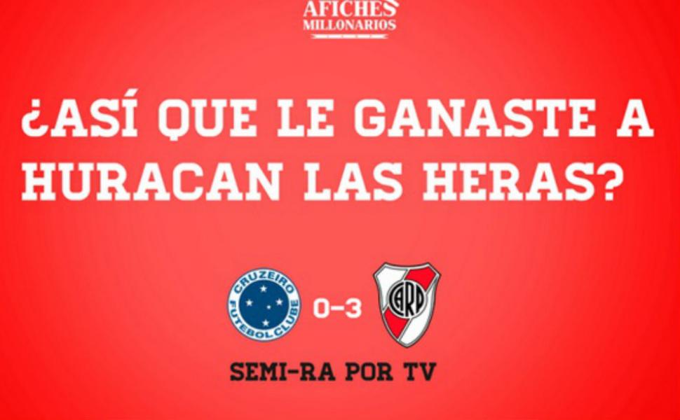 River le dedica "memes" y afiches a Boca tras el pase a la semifinal