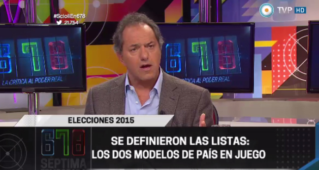 Repercusiones de la entrevista de Daniel Scioli en 678
