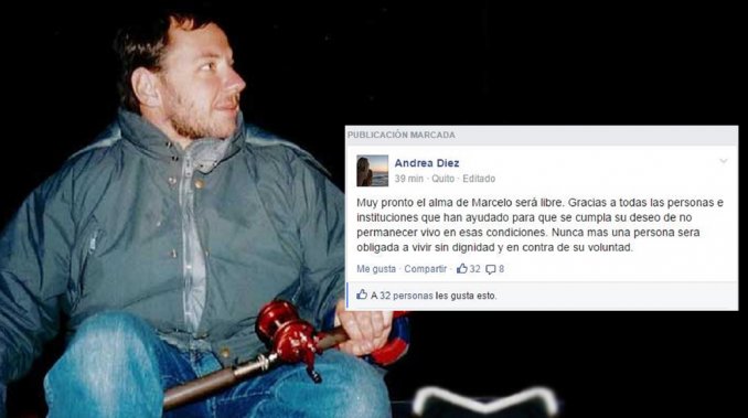 "Muy pronto el alma de Marcelo será libre", dijo la familia de Diez
