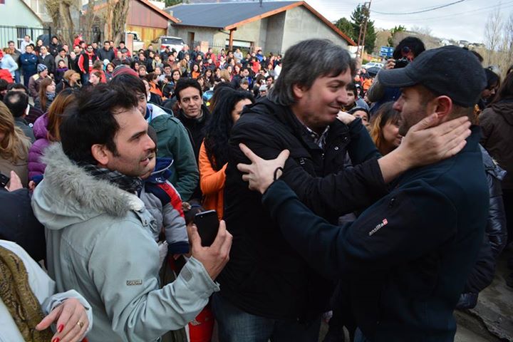 Máximo agradeció el ''acompañamiento'' en El Calafate