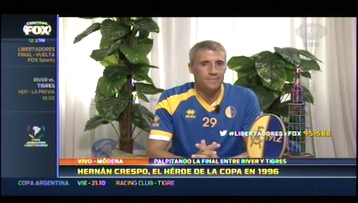 Crespo habló de la final de River con los colores de Boca y Tigres