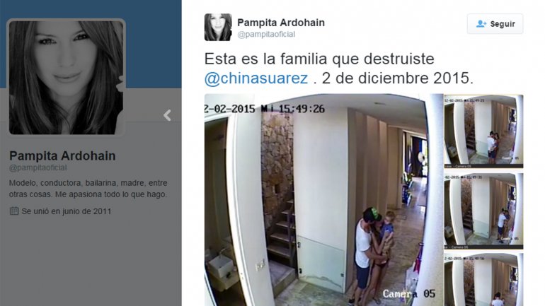 Pampita ya no se guarda una: acusó a la China de rompe familias
