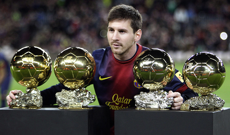 Lionel Messi va este lunes por su quinto Balón de Oro