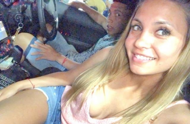 Barcos y su novia, Micaela Romero